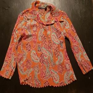 Boho blouse with exquisite details.